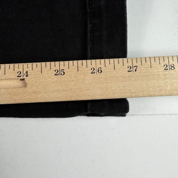 Not Your Daughter Jeans Women's 33x26* Julia Flare Crop Black Faded Denim Tag 12 - Picture 12 of 16